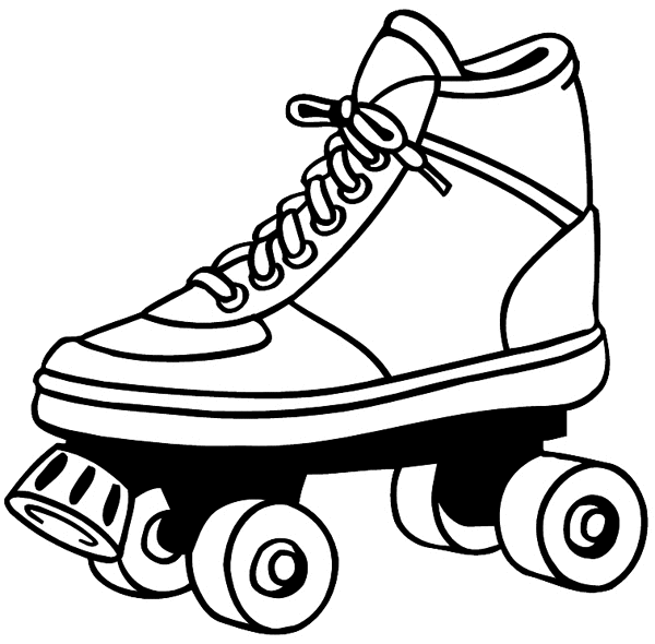 Roller skate vinyl sticker. Customize on line. Toys 094-0057